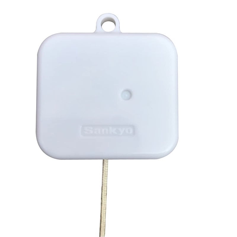 BinkeGG White Plastic Pull String Cord Music Box with Sankyo Musical Mechanism Tune: Once Upon a December - Image 4